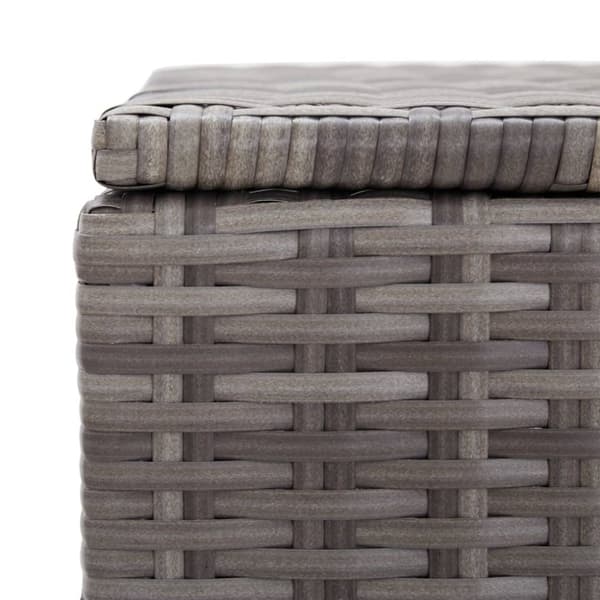 vidaXL Puutarhan säilytyslaatikko harmaa 120x50x60 cm polyrottinki -  Ulkotilan säilytyslaatikot