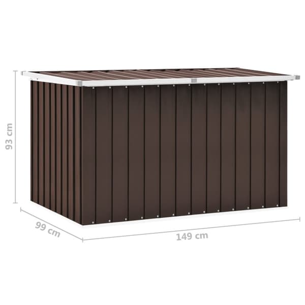 vidaXL Puutarhan varastoarkku ruskea 149x99x93 cm -  Ulkotilan säilytyslaatikot