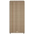 Miniatyrbild 9 av 11: vidaXL Trädgårdsskåp beige 50x55x115 cm konstrotting -  Dynboxar