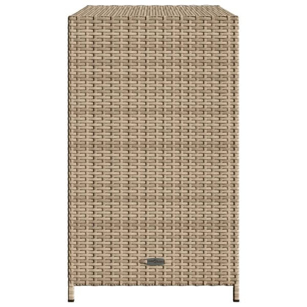 vidaXL Trädgårdsskåp beige 83x45x76 cm konstrotting - Dynboxar