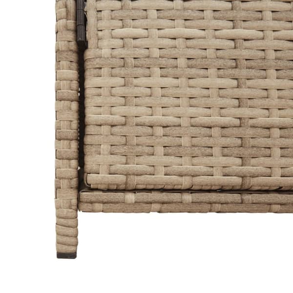 vidaXL Trädgårdsskåp beige 83x45x76 cm konstrotting - Dynboxar