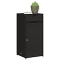 Miniatyrbillede 5 af 11: vidaXL opbevaringsskab til haven 55x55x111 cm polyrattan sort -  Udendørs opbevaringskasser
