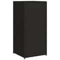 Miniatyrbillede 10 af 11: vidaXL opbevaringsskab til haven 55x55x111 cm polyrattan sort -  Udendørs opbevaringskasser