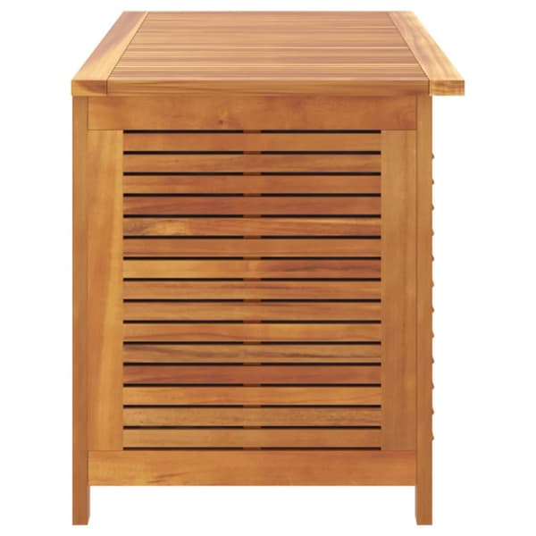 vidaXL Ulkosäilytyslaatikko säleiköllä 113x50x56 cm täysi akasiapuu -  Ulkotilan säilytyslaatikot