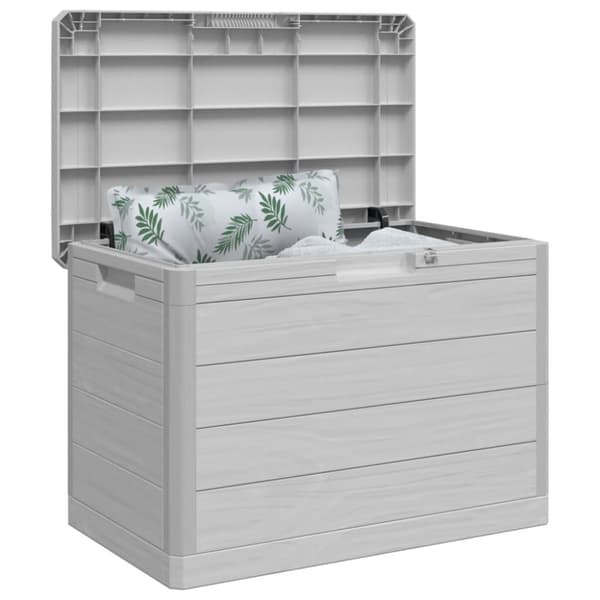vidaXL Ulkotyynylaatikko harmaa 77,5x44,5x53 cm polypropeeni -  Ulkotilan säilytyslaatikot