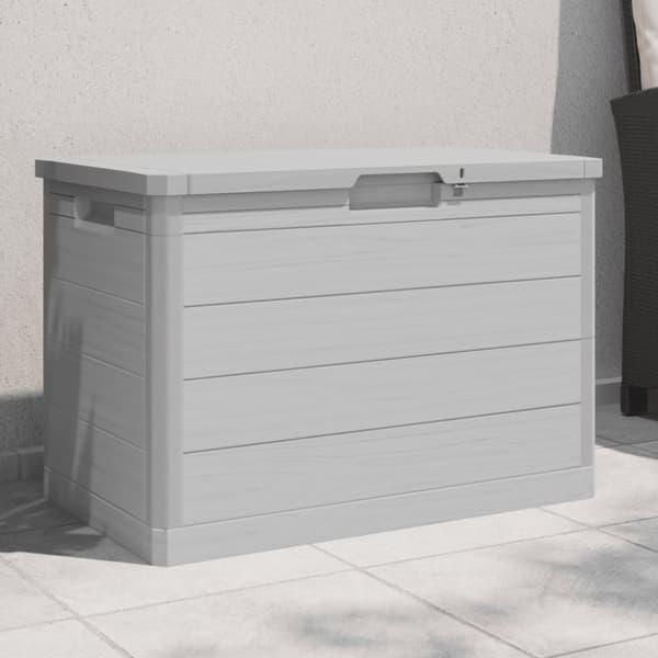 vidaXL Ulkotyynylaatikko harmaa 77,5x44,5x53 cm polypropeeni -  Ulkotilan säilytyslaatikot
