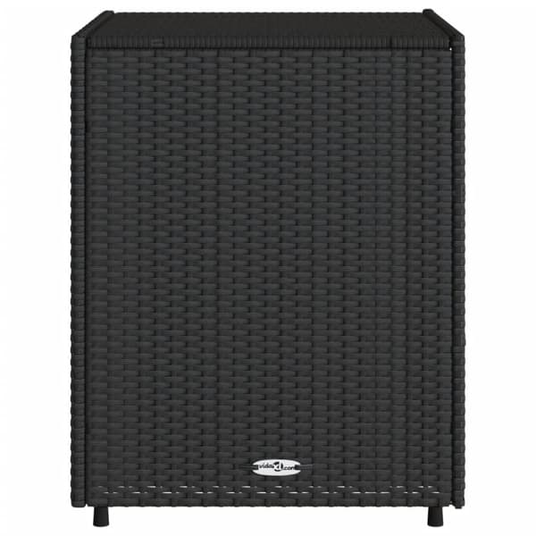 vidaXL Puutarhan säilytyskaappi musta 55x59x69 cm polyrottinki -  Ulkotilan säilytyslaatikot
