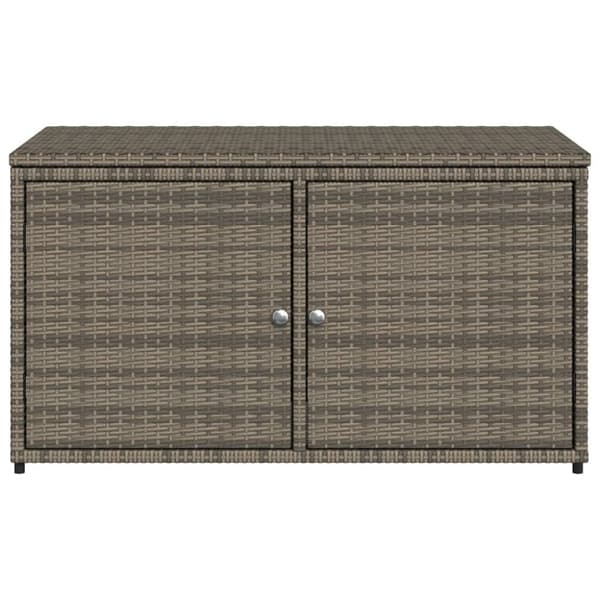 vidaXL Puutarhan säilytyskaappi harmaa 110x55x60,5 cm polyrottinki -  Ulkotilan säilytyslaatikot