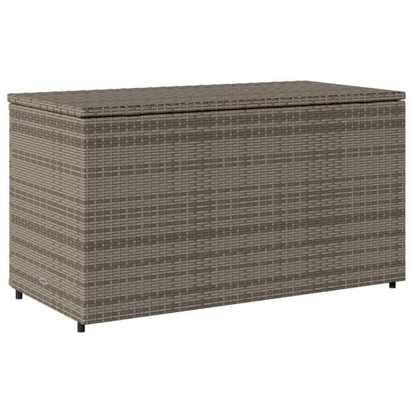 vidaXL Puutarhan säilytyskaappi harmaa 110x55x60,5 cm polyrottinki -  Ulkotilan säilytyslaatikot