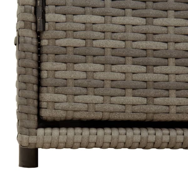 vidaXL Puutarhan säilytyskaappi harmaa 110x55x60,5 cm polyrottinki -  Ulkotilan säilytyslaatikot