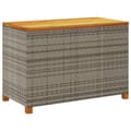 Pikkukuva 7 / 11: vidaXL Puutarhan säilytyslaatikko harmaa 110x55x63 cm polyrottinki -  Ulkotilan säilytyslaatikot