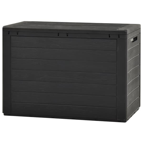 The Living Store opbevaringskasse til haven 78x44x55 cm antracitgrå -  Udendørs opbevaringskasser