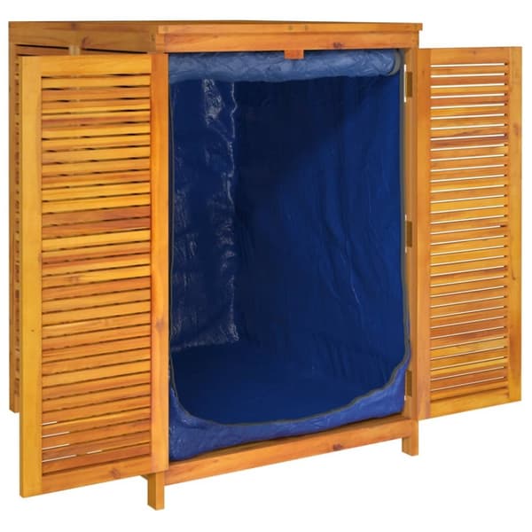 The Living Store Förvaringslåda för trädgård 70x87x104 cm massivt akaciaträ -  Dynboxar