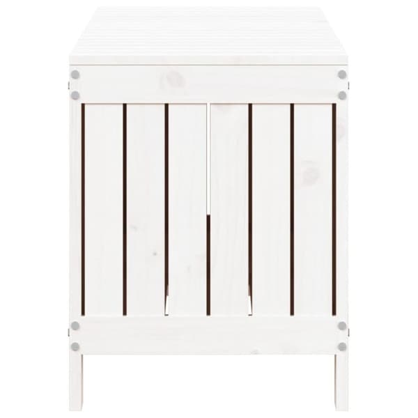 The Living Store Dynbox vit 108x42,5x54 cm massiv furu -  Dynboxar