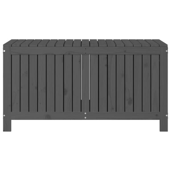 The Living Store Säilytyslaatikko harmaa 121x55x64 cm täysi mänty -  Ulkotilan säilytyslaatikot