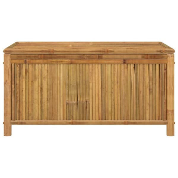 The Living Store opbevaringskasse til haven 110x52x55 cm bambus -  Udendørs opbevaringskasser
