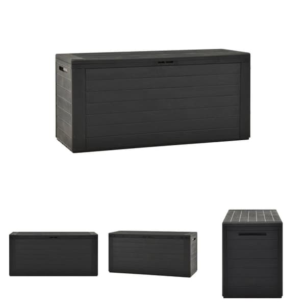 The Living Store Dynbox antracit 116x44x55 cm -  Dynboxar