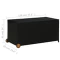 Miniatyrbild 9 av 9: The Living Store Dynbox svart 120x65x61 cm konstrotting -  Dynboxar
