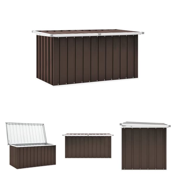 The Living Store Puutarhan varastoarkku ruskea 129x67x65 cm - Ulkotilan säilytyslaatikot