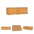 Miniatyrbillede 1 af 11: The Living Store opbevaringsboks til haven 175x50x53 cm massivt teaktræ -  Udendørs opbevaringskasser