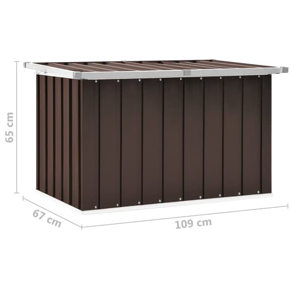 The Living Store Puutarhan varastoarkku ruskea 109x67x65 cm -  Ulkotilan säilytyslaatikot