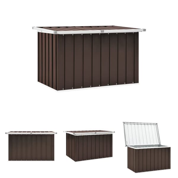 The Living Store Puutarhan varastoarkku ruskea 109x67x65 cm -  Ulkotilan säilytyslaatikot