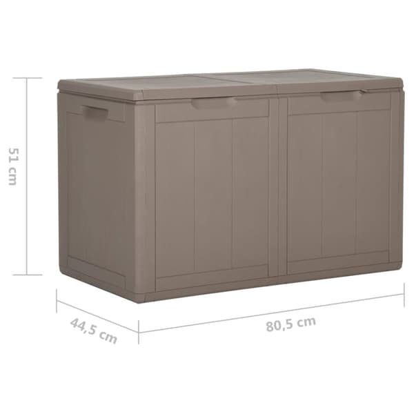 The Living Store Dynbox 180 liter brun PP-rotting - Dynboxar