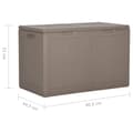 Miniatyrbild 10 av 10: The Living Store Dynbox 180 liter brun PP-rotting -  Dynboxar