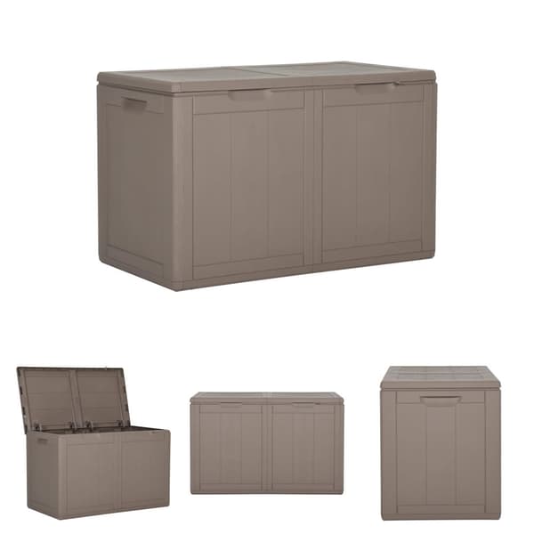 The Living Store Dynbox 180 liter brun PP-rotting - Dynboxar