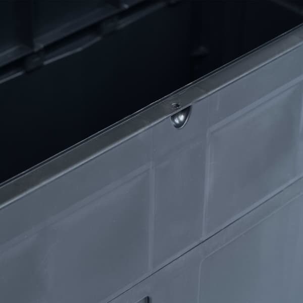 The Living Store Dynbox 320 liter svart -  Dynboxar