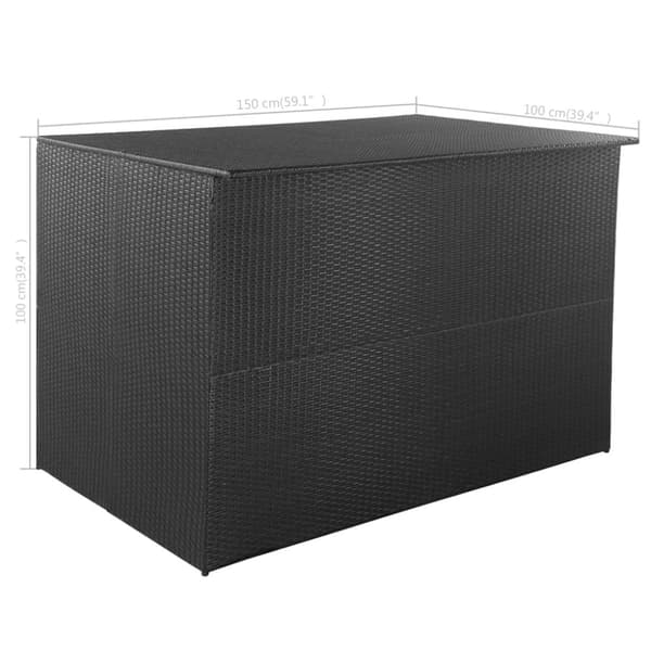 The Living Store Dynbox 150x100x100 konstrotting svart -  Dynboxar