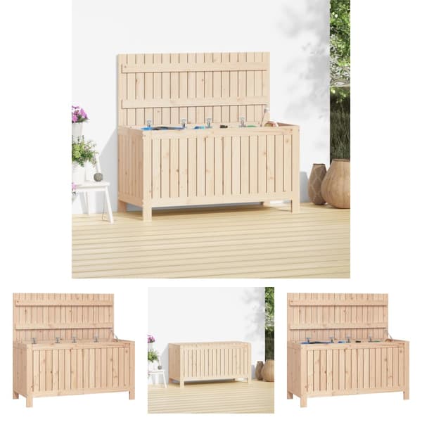 The Living Store Säilytyslaatikko 115x49x60 cm täysi mänty -  Ulkotilan säilytyslaatikot