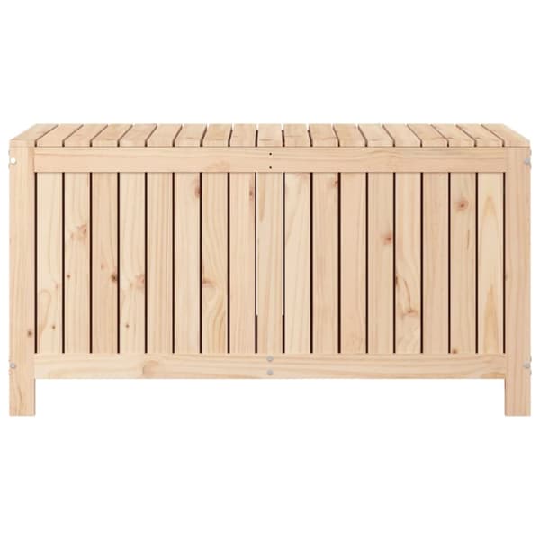 The Living Store opbevaringskasse til haven 121x55x64 cm massivt fyrretræ -  Udendørs opbevaringskasser