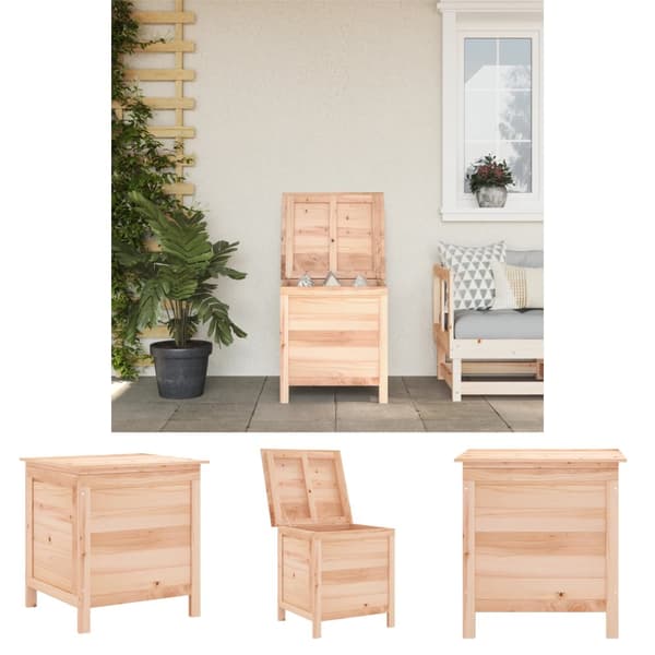 The Living Store Ulkosäilytyslaatikko 50x49x56,5 cm täysi kuusi -  Ulkotilan säilytyslaatikot