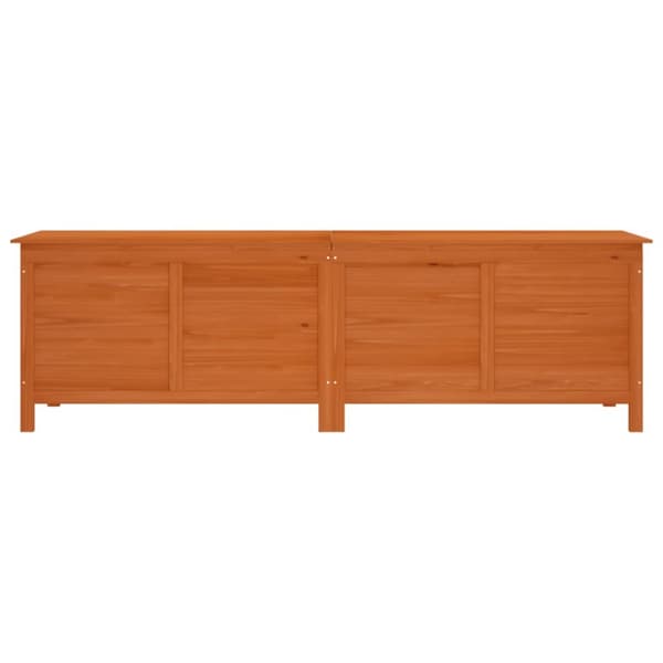 The Living Store Ulkosäilytyslaatikko ruskea 198,5x50x56,5 cm täysi kuusi -  Ulkotilan säilytyslaatikot