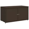 Miniatyrbillede 3 af 11: The Living Store opbevaringsskab til haven 110x55x60,5 cm polyrattan brun -  Udendørs opbevaringskasser