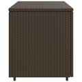 Miniatyrbillede 9 af 11: The Living Store opbevaringsskab til haven 110x55x60,5 cm polyrattan brun -  Udendørs opbevaringskasser