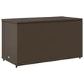 Miniatyrbillede 10 af 11: The Living Store opbevaringsskab til haven 110x55x60,5 cm polyrattan brun -  Udendørs opbevaringskasser