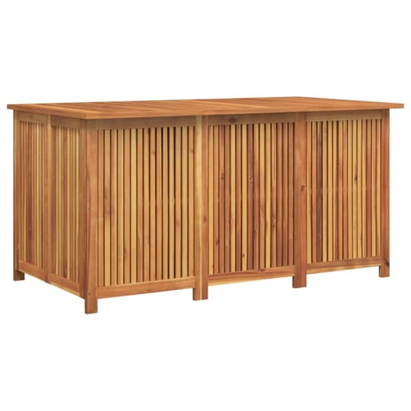 The Living Store opbevaringsboks til haven 150x80x75 cm massivt akacietræ -  Udendørs opbevaringskasser