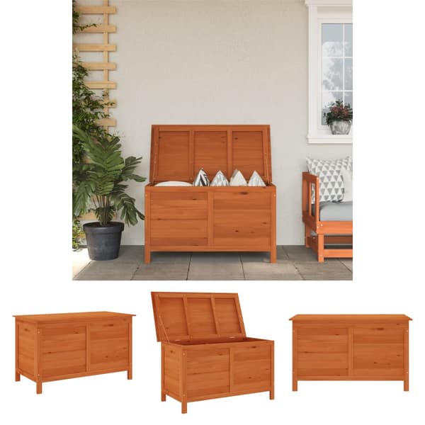 The Living Store Ulkosäilytyslaatikko 99x49,5x58,5 cm täysi kuusi -  Ulkotilan säilytyslaatikot