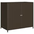 Miniatyrbillede 3 af 11: The Living Store opbevaringsskab til haven 83x45x76 cm polyrattan brun -  Udendørs opbevaringskasser