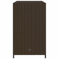 Miniatyrbillede 9 af 11: The Living Store opbevaringsskab til haven 83x45x76 cm polyrattan brun -  Udendørs opbevaringskasser