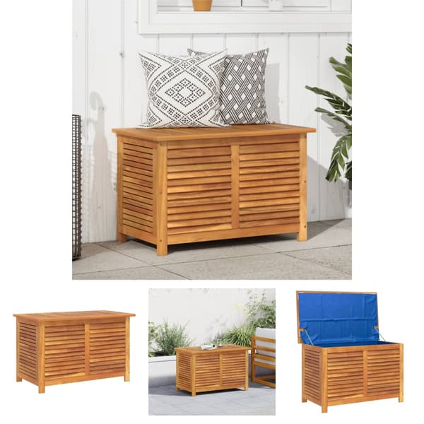 The Living Store Dynbox 90x50x56 cm massivt akaciaträ - Dynboxar