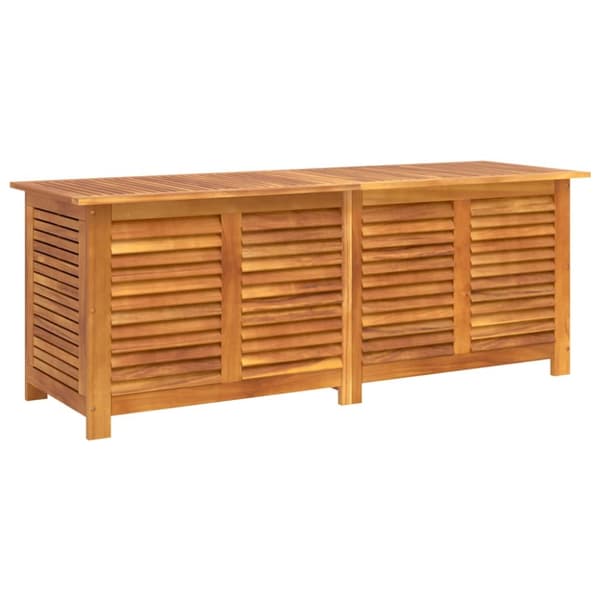 The Living Store opbevaringsboks til haven 150x50x56 cm massivt akacietræ -  Udendørs opbevaringskasser