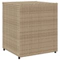 Miniatyrbillede 10 af 11: The Living Store opbevaringsskab til haven 55x59x69 cm polyrattan beige -  Udendørs opbevaringskasser