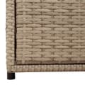 Miniatyrbillede 11 af 11: The Living Store opbevaringsskab til haven 55x59x69 cm polyrattan beige -  Udendørs opbevaringskasser