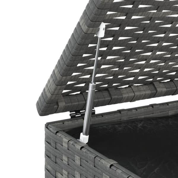 Ulkotilan säilytyslaatikot - Living Puutarhan säilytyslaatikko PE-rottinki 100x49x103,5 cm harmaa