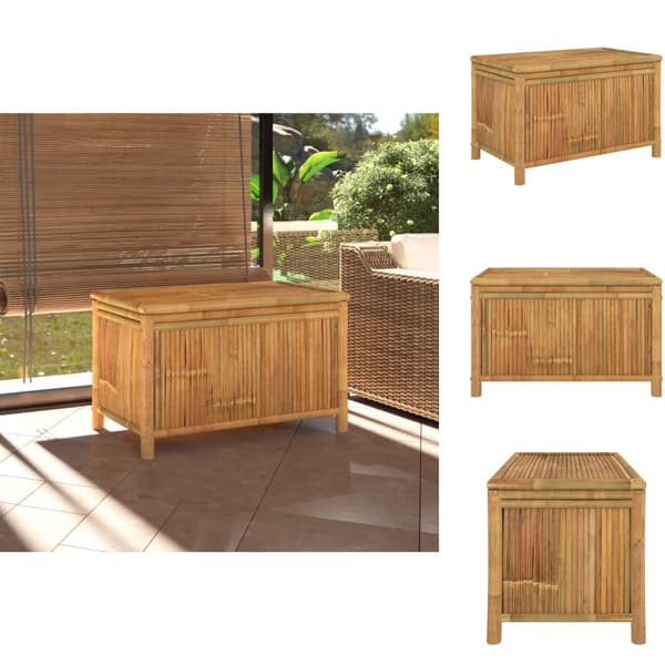Ulkotilan säilytyslaatikot - Living Ulkosäilytyslaatikko 90x52x55cm bambu