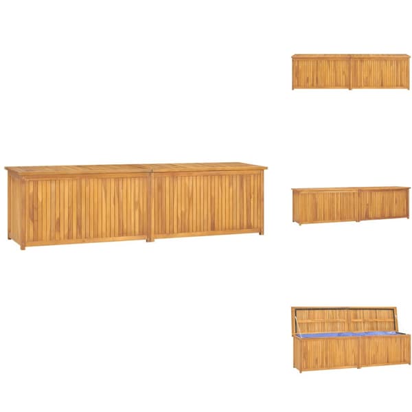 Ulkotilan säilytyslaatikot - Living Puutarhalaatikko 200x50x55 cm täysi tiikki