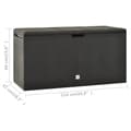 Miniatyrbild 8 av 8: Dynboxar - Living Dynbox antracit 114x47x60 cm
